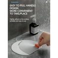 thumbnail image 6 of EDHITNR Hair Catcher Drain Cover, Bathtub Stopper Plug for Shower Sink, Flat PVC Suction Cup Drain Protector for Kitchen Bathroom Tub Floor Odor Block, Light Gray, 6 of 7
