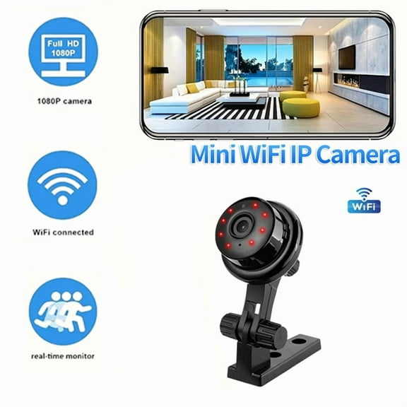 1080P HD Mini Wifi Wireless Smart Camera Indoor Security Surveillance Camera Night Vision Camcorder Audio Video Recorder