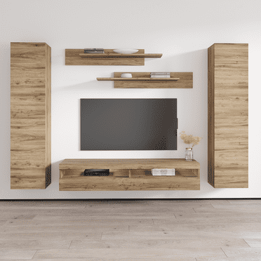 Fly AB1 35TV Wall Mounted Floating Modern Entertainment Center