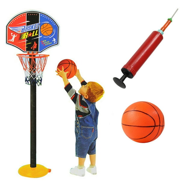 Soporte de baloncesto portátil para niños, juguete de altura ajustable, juegos de pelota, regalo para niños, interior y exterior