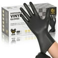 thumbnail image 1 of Guantes de vinilo SWIFTLITE negros, libres de látex y polvo, 200 piezas, 1 of 6