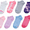 Assorted (colors/prints vary), variant on Hanes Girls' No Show Socks, Fashion Pack, 12-Pairs Assorted S