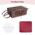 thumbnail image 4 of Cesta de Picnic Neti Neti de Mimbre para 4 Personas con Nevera y Manta, 4 of 8