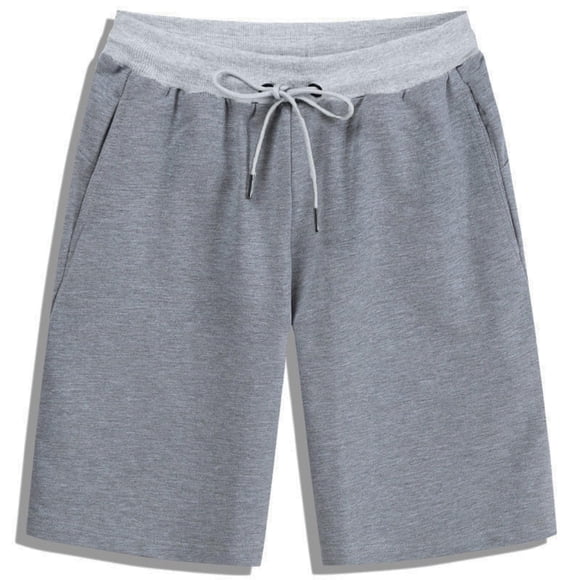 Aobny Board Men's Shorts Solid Nylon Clothing Mid Rise Baggy Casual Big & Tall Fashion Clothing for Men,Gray,XXXL