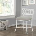 thumbnail image 3 of Hillsdale Furniture Canal Street Metal Vanity Stool, White, 3 of 12