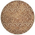 thumbnail image 2 of Safavieh Dip Dye Riagan Floral Area Rug, Copper/Beige, 7' x 7' Round, 2 of 8