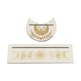 thumbnail image 1 of Labymos 2 Pcs Support de Tarot en Bois Rectangulaire en Forme de Lune, 1 of 8