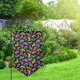 thumbnail image 3 of Zufioo Colorful Geometric Dog Print Garden Decoration Flags, Sun-resistant and Wrinkle-resistant Flags, Balcony, Terrace, Garden Decorations, Home Decorations-One Size, 3 of 7