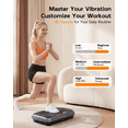 thumbnail image 3 of Vibration Plate for Lymphatic Drainage, RIORUN 180 Speeds Vibration Plate Machine, App Control 400 lbs, Whole Body Vibration Platform with Resistance Bands Remote, 3 of 10