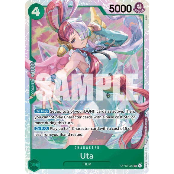 One Piece Carrying On His Will Super Rare Uta OP13-023