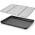 thumbnail image 1 of Nonstick Baking Sheet with Rack Set x x Cookie Sheet Baking Pan with Cooling Rack for Oven Commercial Grade & Easy to Clean, 1 of 7