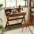 thumbnail image 5 of Gymax Home Office Desk w/ 3 Drawers Built-in Monitor Stand Storage Writing Desk, 5 of 10