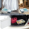 thumbnail image 4 of 6 Pack Clothes Storage Bag,Clear Sheet Storage Bags with Zipper,Plastic Sweater Storage Bins for Clothing, Vinyl Foldable Clothes Containers Organizers for Closet,Blankets,Bedding(White), 4 of 7