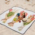 thumbnail image 5 of Bunch Of Flowers Beach Blanket Outdoor Picnic Blanket 78"x 78" Waterproof Foldable for Beach Camping Travel Hiking Grass Lawn Park, 5 of 5