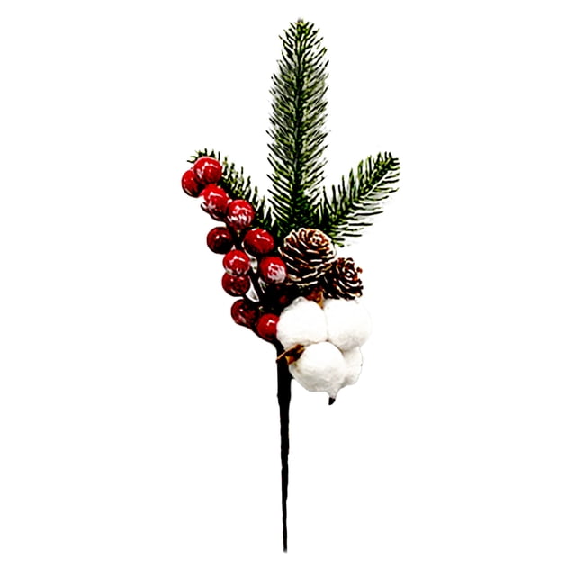 Cuttings Needles Flower Branch Accessories Holiday Decoration Simulation Plant Red Fruit Berry Fruit Branch