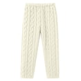 thumbnail image 6 of YABCSAZ Sherpa Pajama Pants for Women Soft Elastic Wasit Fluffy Pj Pants Soft Warm Comfy Lounge Fleece Lined Sleepwear Bottoms, 6 of 8