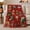 Elf Hat Cats, variant on Christmas Cats Holiday Pattern Decorates, Festive Pet Portrait Pattern, Warm Flannel Blanket for Living Room and Reading Nook, Cat Lovers Christmas Gift, Pet Lover Home Decor