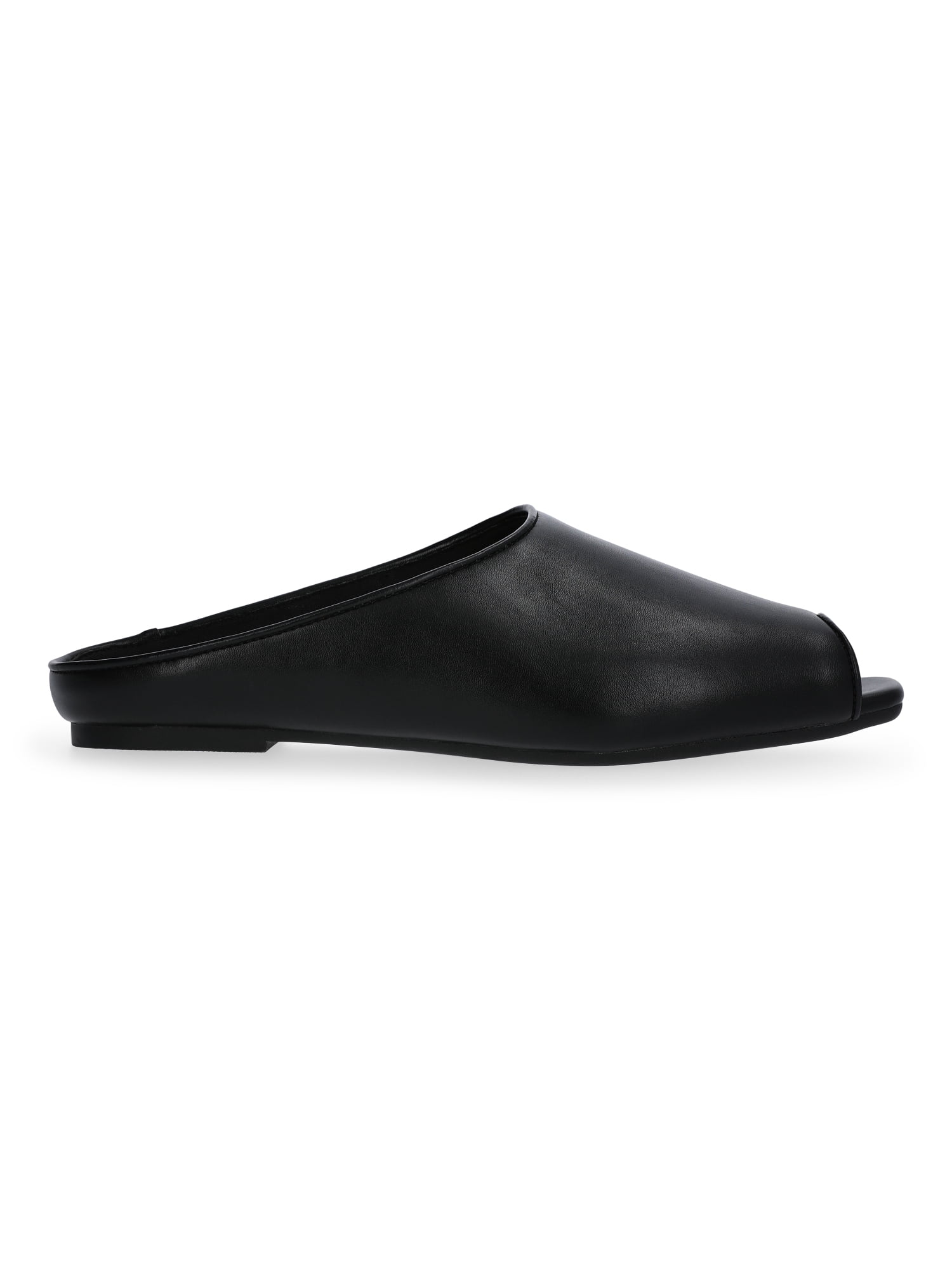 Scoop Women's Faux Leather Peep Toe Mules