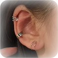 thumbnail image 1 of HAHDAXIA Ear Cuff Earrings for Women Non Piercing Rhinestones Earrings Leaf Ear Cuff Fake Earrings for Girls, 1 of 7