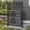Slanted Style, variant on Amoveo Outdoor Privacy Screen Fence, 38"W x 42"H HDPE Weather-Resistant Fence for AC Units and Trash Cans, Includes Ground Stakes & Base Plates,3-Pack