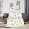 thumbnail image 2 of XMXY Fleece Throw Blanket for Couch, Sunflower Flowers Bloom Lightweight Plush Fuzzy Cozy Soft Bed Blankets and Throws for Sofa, 80"x60" inches, 2 of 8