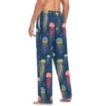 thumbnail image 3 of FORMRS Mens Pajama Pants with Pockets Cotton Sleepwear Lounge Bottoms Sizes S-2XL, Cartoon Jellyfish Pattern, 3 of 7