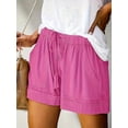 thumbnail image 2 of New Models Drawstring Elastic Waist Shorts, Casual Comfortable Shorts With Pockets For Summer, Women's Clothing, 2 of 5