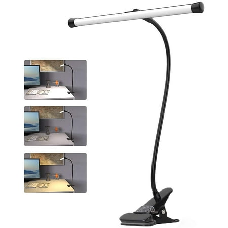 Lampe de bureau à pince col de cygne lampe de lecture pince de lit