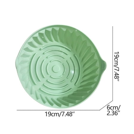 

Air Fryer Silicone Pot Round Liners Reusable Air Fryer Basket Liners Accessories - Replacement Of Parchment Liners -[7.5inch]