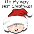 thumbnail image 2 of CafePress - White Baby 1St Christmas Infant Bodysuit - Baby Light Bodysuit, Size Newborn - 24 Months, 2 of 4