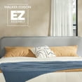 thumbnail image 6 of Walker Edison Contemporary Wood King Bed with Curved Upholstered Headboard - Black/Grey, 6 of 14