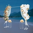 thumbnail image 5 of 2x2M Modern White Square Metal Flower Wedding Arch Backdrop Stand for Wedding Party Decoration, 5 of 17