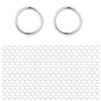 Alexcraft 300Pcs Open Jump Rings, 10mm Jump Rings Jewelry Making Set, Silver Plated Jewelry Finding Supplies Small Lobster Clasps for Necklaces Bracelet Chains Connector