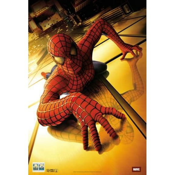 Spiderman Movie Poster 16in x 24in 16x24 #437916 Multi-Color Square Adults Western Graphic