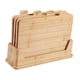 thumbnail image 2 of 4 tablas de cortar de madera con soporte, tabla de cortar para el hogar, tabla de cortar para cocina al aire libre, bloque de cortar de madera para, 2 of 9