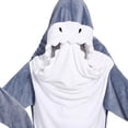 thumbnail image 4 of Otqutp Kids Shark Hooded Jumpsuit Animal Shape Footed Outfit for Teen Boys Girls Halloween Dress Up Play Wear 5-18 Years, 4 of 9