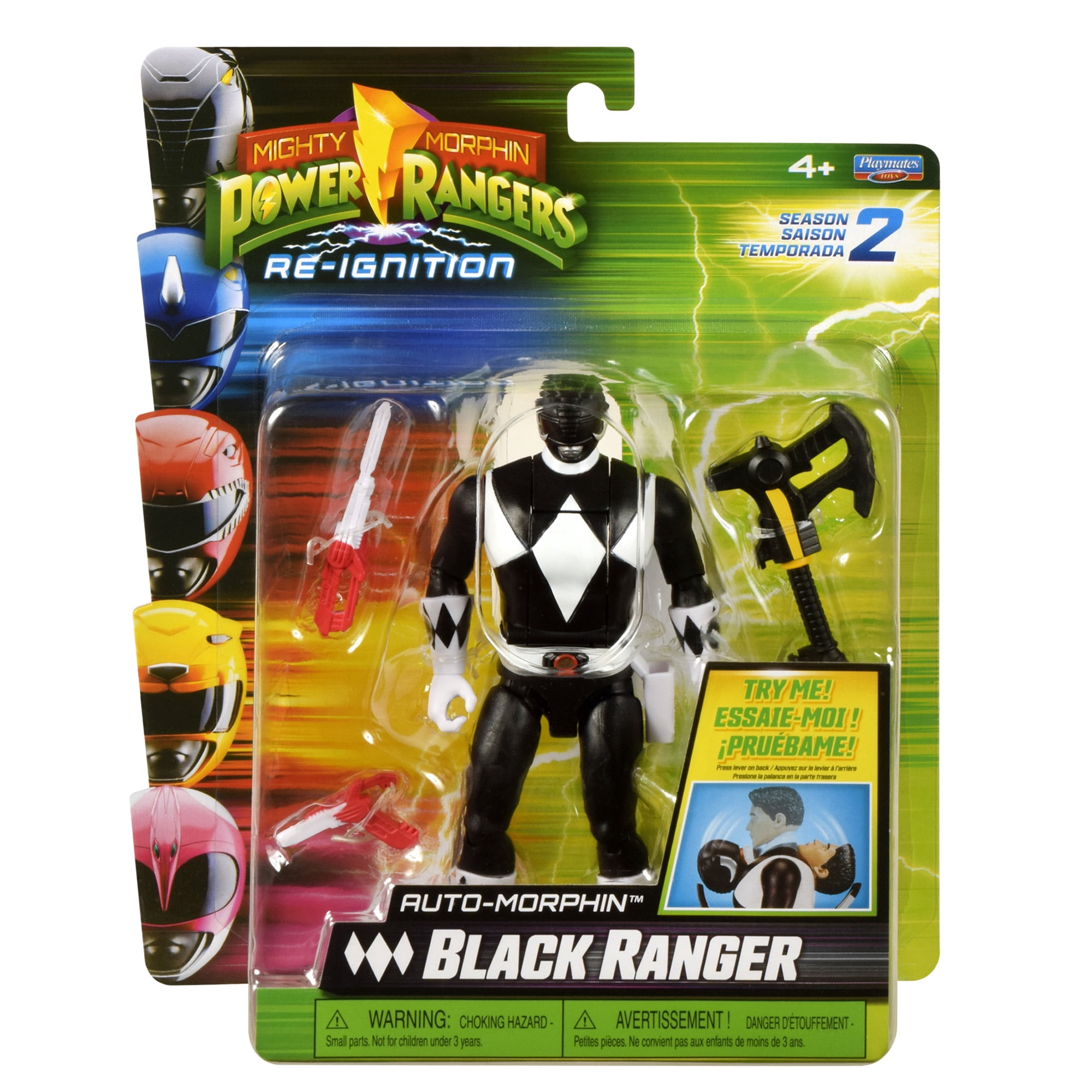 Mighty Morphin Power Rangers: Re-Ignition - Auto-Morphin Black Ranger (Season 2) Action Figure by Playmates Toys