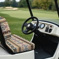 thumbnail image 6 of Pzuqiu Golf Cart Seat Cover Set - Breathable Stretchable Polyester | All-Weather Protection, Easy Install | Fits EZGO, Club Car, Yamaha, 6 of 10