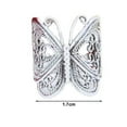 thumbnail image 5 of Jiaroswwei Women Ring Carving Elegant Hypoallergenic Golden Silver Color Retro Butterflies Finger Ring Fashion Jewelry, 5 of 7