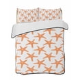 thumbnail image 2 of Orange Beach Starfish Twin Size Down Alternative Comforter, Lightweight Comforter Quilt Bedding Set with Pillow Shams Summer Ocean Nautical Coastal All Seasons Bed Comforter Duvet Insert 68"x86", 2 of 7