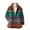 Orange, variant on Womens Christmas Sweater Women's Flannel Stand Collar Printed Suit Jacket Elegant Wear Stylish Casual Outfit Lightweight Comfortable Sky Blue, XXL