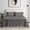 08 - Dark Gray ( Stripe ), variant on The Cotton Hub Queen Size Top 28" Split Flex Head 4-Piece Sheet Set for Adjustable Beds, 600 Series Pima Cotton Fits 7-9" Deep Pocket (White, Solid)