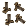 thumbnail image 1 of Tnarru 4Pcs Microwave Turntable Coupler Y Type Bracket Durable Easy to Operate Turntable Bracket for Coupling Sleeve Y Shaped Frame 15x25x11mm 6mm, 1 of 8