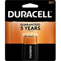 Duracell - CopperTop 9V Alkaline Batteries - long lasting, all-purpose 9 Volt battery for household and business - 1 count