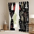 thumbnail image 3 of Manfei Rustic Christmas Tree Blackout Curtains Set of 2 (52x84 Each), Christmas Snowflake Window Curtains, Western Winter Festival Curtains and Drapes, Curtains and Drapes Decor, 3 of 6