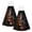 2PCS, variant on Flaming Music Notes Fire Hanging Coral Fleece Hand Towel 1 PC , Super Absorbent Kitchen Towel Quick-Dry Dish Cloth
