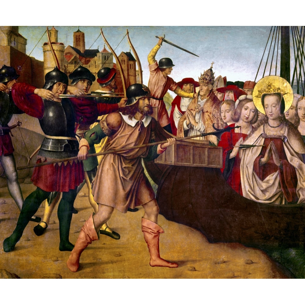 Saint Ursula (D. 383). /Nroman Catholic Saint. Massacre Of Ursula And