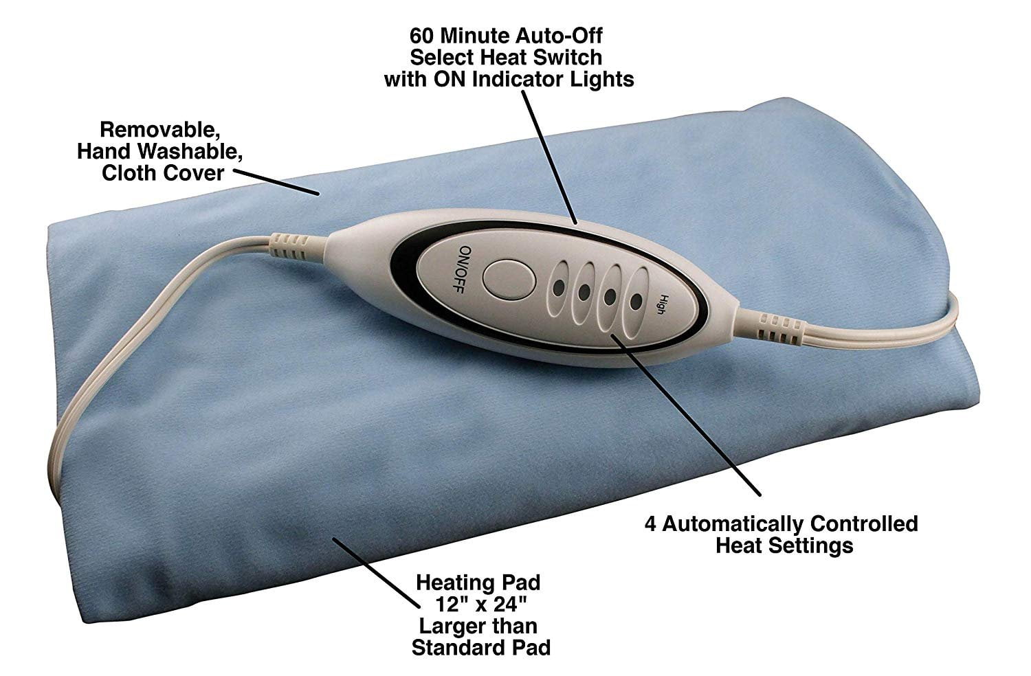 CARA 53 Heating Pad, Moist / Dry,  King