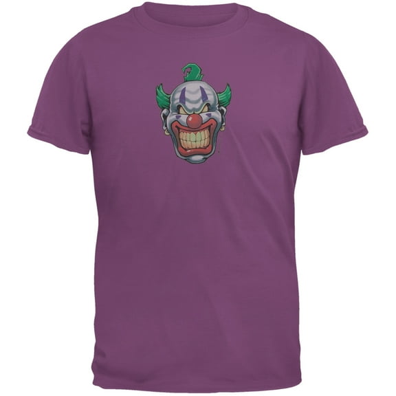 Joker Grinning Dark Purple Adult T-Shirt - Medium
