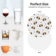 thumbnail image 5 of Leather Coasters with Heat-resistant for Drinks, Dog Puppy Paw -标题2 Round Shape, 5 of 5